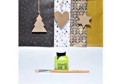 Three Christmas Tree Decorative Shapes Kit